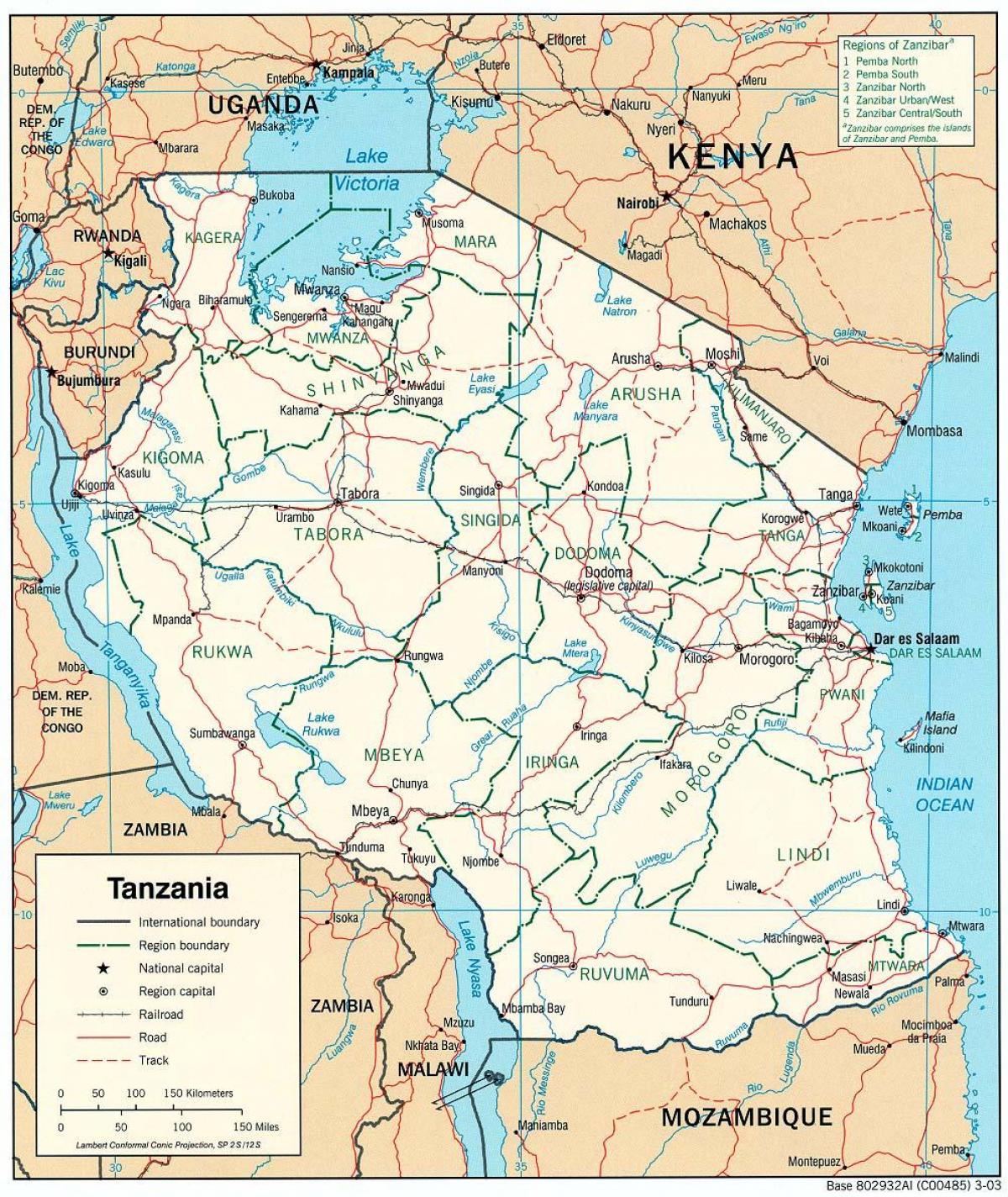 нова карта Танзанії