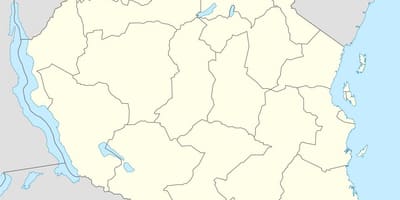 Карта вектор Танзанії 