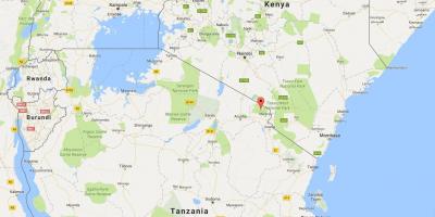 Розташування Танзанія на карті світу