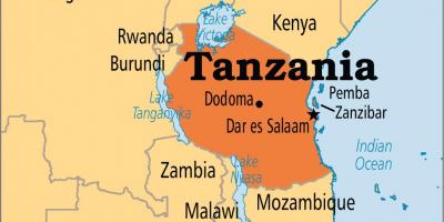 Карта дар-Ес-Салам Танзанія