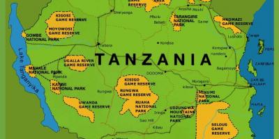 На карті Танзанії